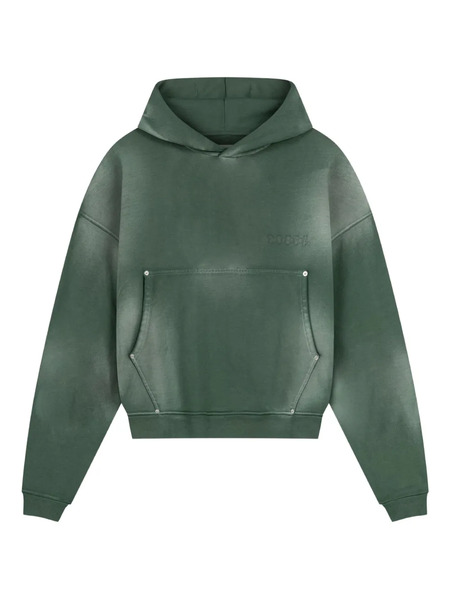  Rough. Embroidered Hoodie - Green 