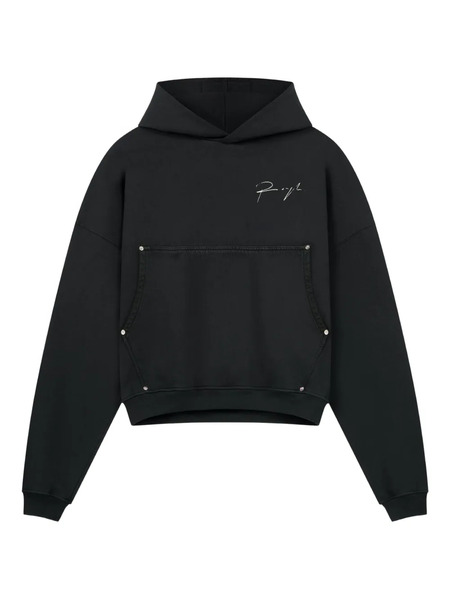  Rough. Graphic-print Hoodie - Black 