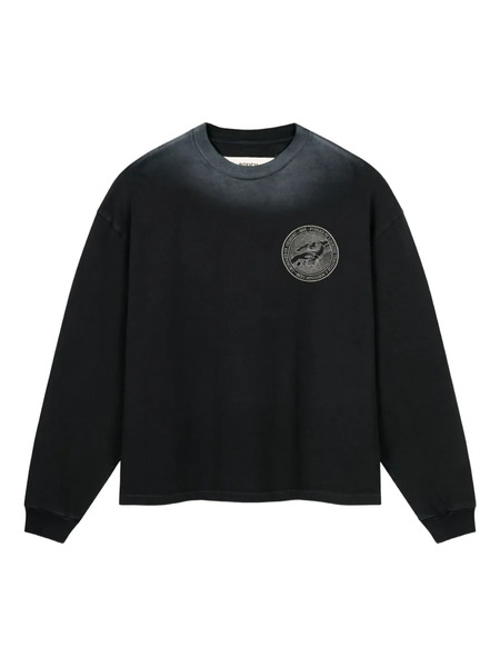  Rough. Graphic-print Long-sleeve T-shirt - Black 