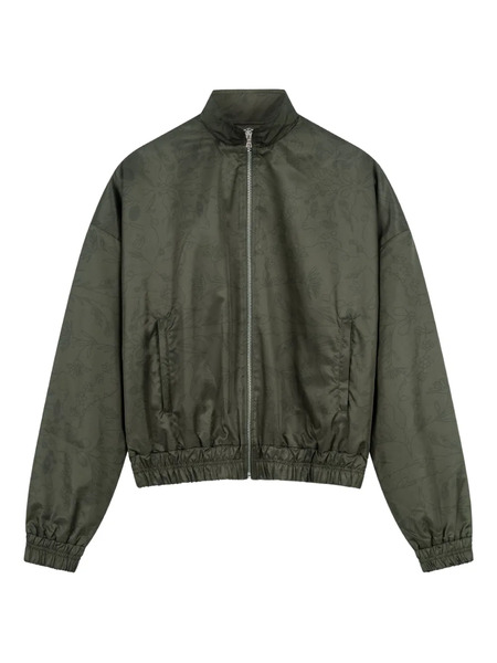  Rough. High-neck Tracksuit Jacket - Green 