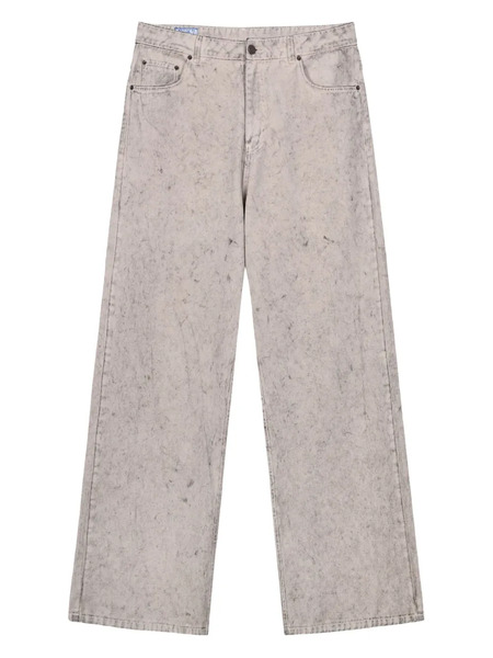  Rough. Wide-leg Jeans - Grey 