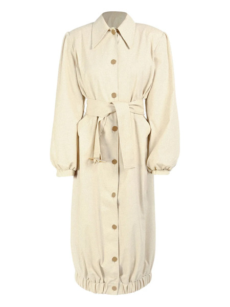  Rowen Rose Buttonedup Belted Coat - Neutrals 