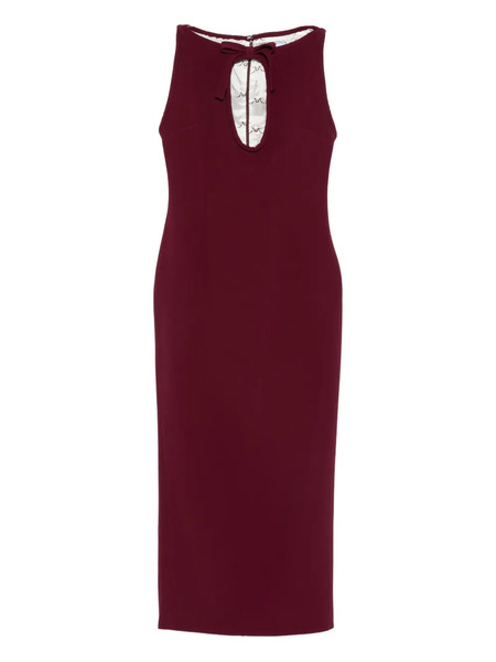 Rowen Rose Keyhole-neckline Sleeveless Mini Dress - Red 