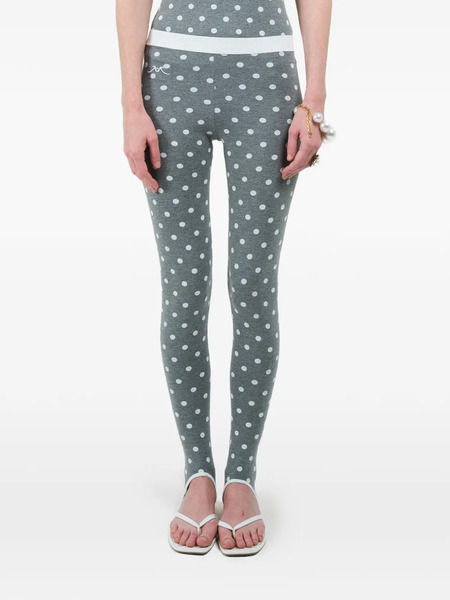  Rowen Rose Polka-dot Leggings - Grey 
