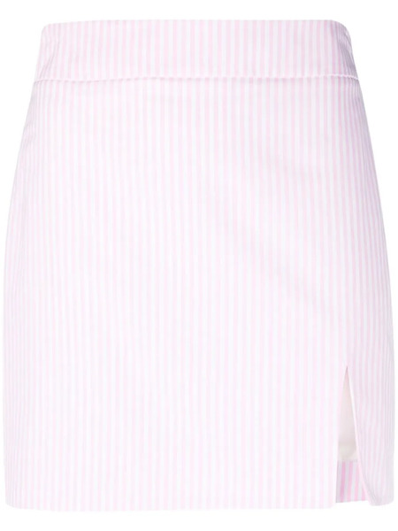  Rowen Rose Striped Cotton Mini Skirt - Pink 