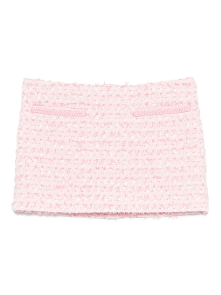  Rowen Rose Tweed Mini Skirt - Pink 