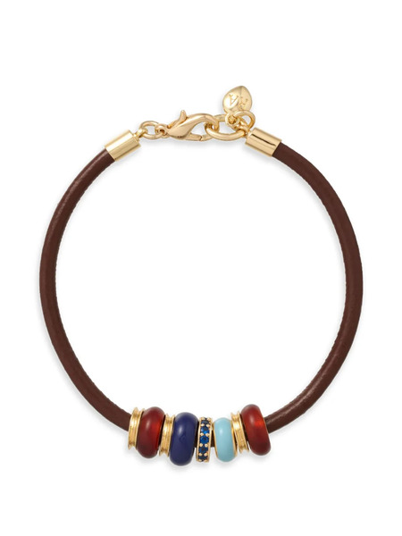  Roxanne Assoulin Leather Bracelet - Gold 
