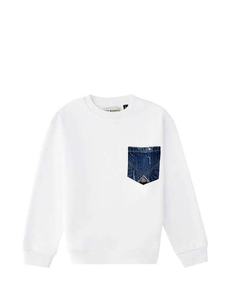  Roy Rogers Kids Pocket Sweatshirt - White 