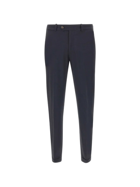  Rrd Belt-loop Roll-hem Trousers - Grey 