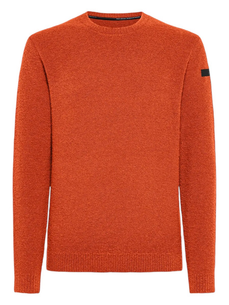  Rrd Boucle Round-neck Sweater - Orange 