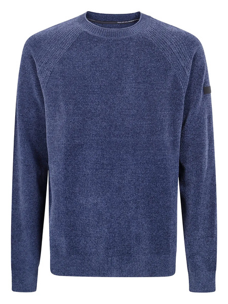  Rrd Raglan-sleeve Patch-pocket Sweater - Blue 