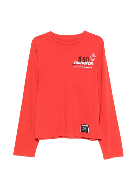  Rrr123 Long-sleeve Graphic T-shirt - Red 