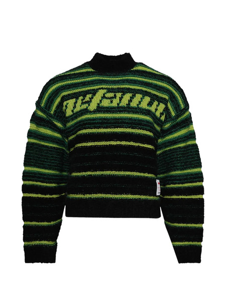  Rrr123 Striped Roll-neck Sweater - Black 