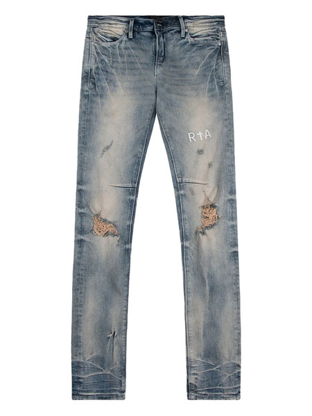  Rta Clayton Distressed Bootcut Jeans - Blue 