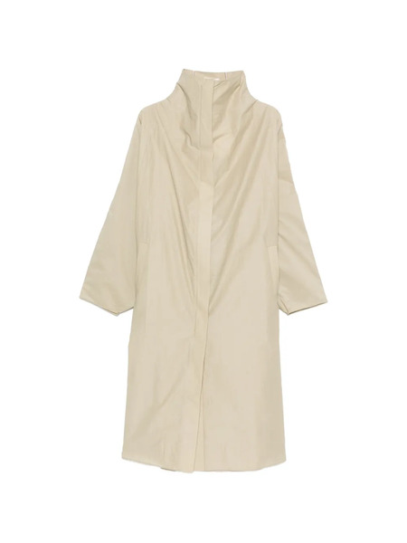  Ruohan Funnel-neck Trench Coat - Neutrals 