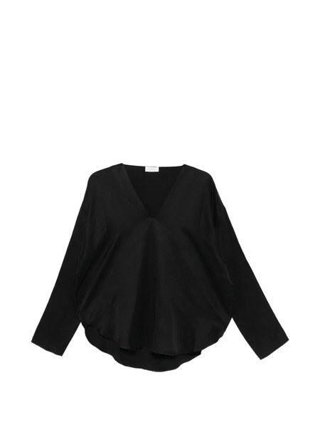  Ruohan Onyx Arno V-neck Blouse - Black 