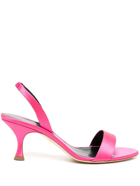  Rupert Sanderson Decade 70mm Satin Slingback Sandals - Pink 