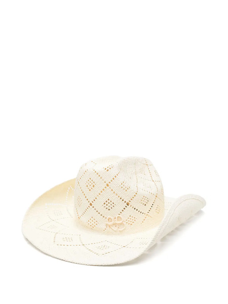  Ruslan Baginskiy Cut-out-detail Cowboy Hat - Neutrals 