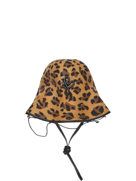  Ruslan Baginskiy Leopard-print Drawstring Bucket Hat - Brown 