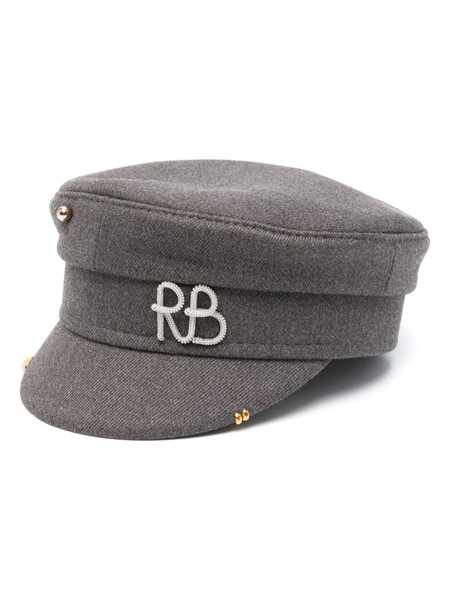  Ruslan Baginskiy Mélange-effect Baker Boy Cap - Grey 