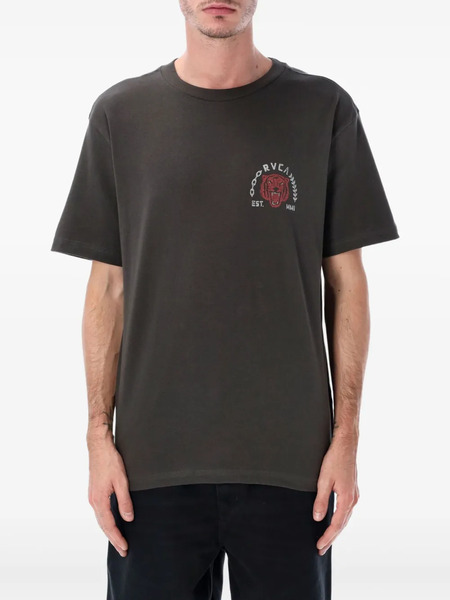  Rvca Tiger-graphic T-shirt - Grey 