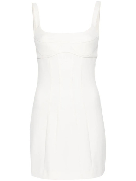  Rxquette Frame Crepe Minidress - Neutrals 