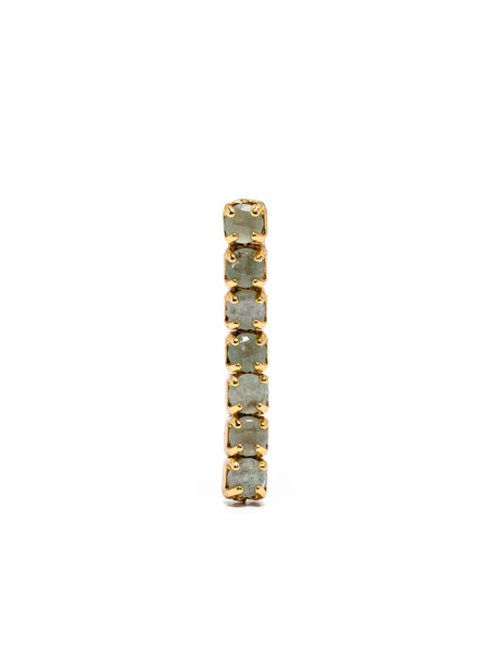  Ryenn's Eyes Aventurine Post-back Earrings - Gold 