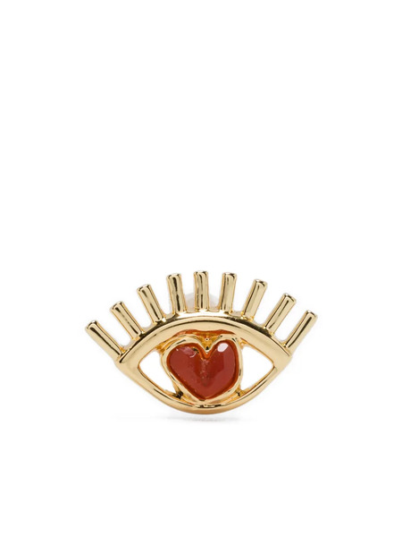  Ryenn's Eyes Carnelian Eye Stud Earrings - Gold 