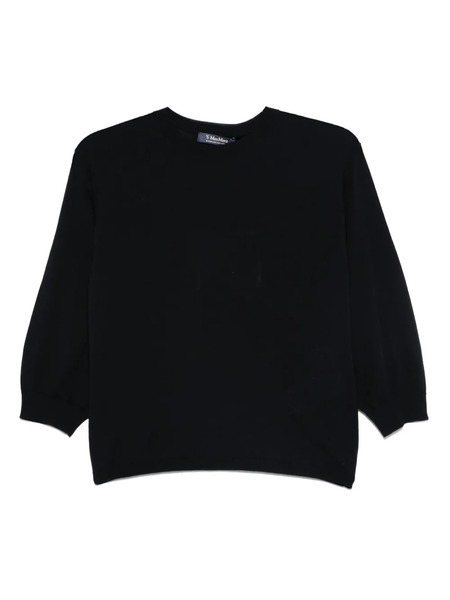  's Max Mara Balloon-sleeve Wool Top - Blue 