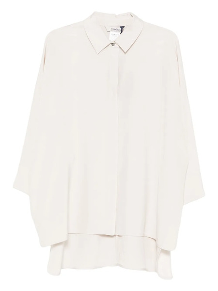 's Max Mara Button-down Silk Shirt - Neutrals 