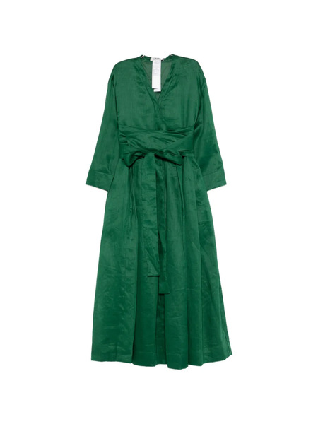 's Max Mara Camilla V-neck Tie Dress - Green 