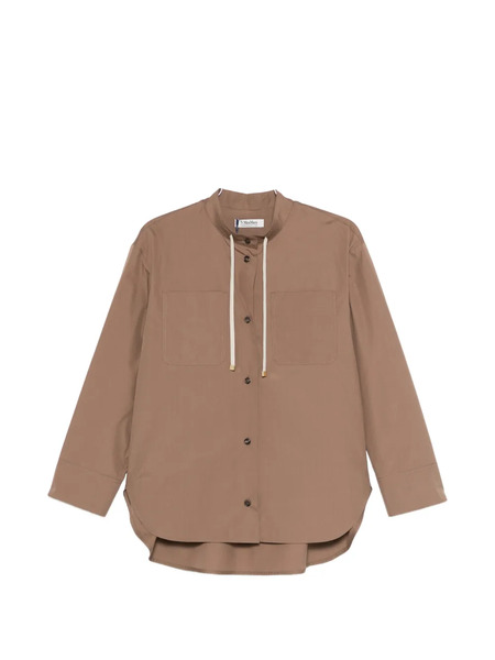  's Max Mara Drawstring Pocket Shirt - Brown 