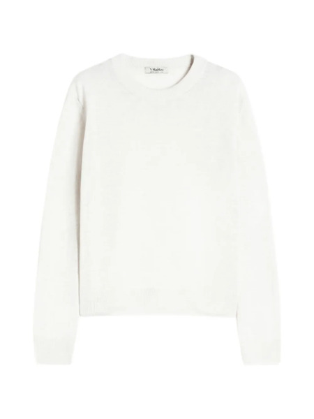  's Max Mara Elbow Patch Sweater - White 