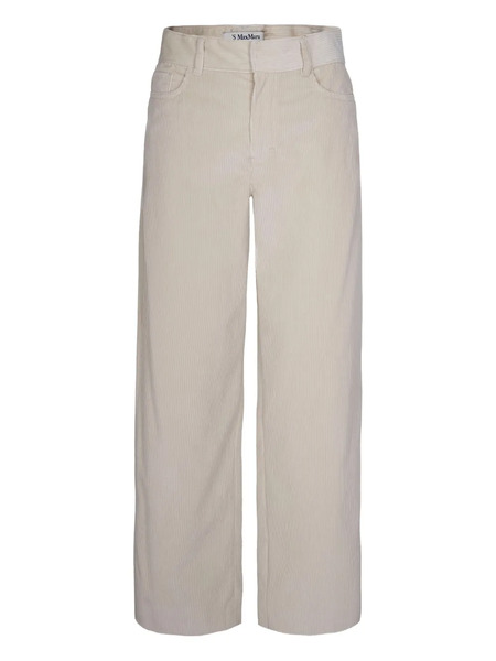  's Max Mara Eneide Corduroy Trousers - White 