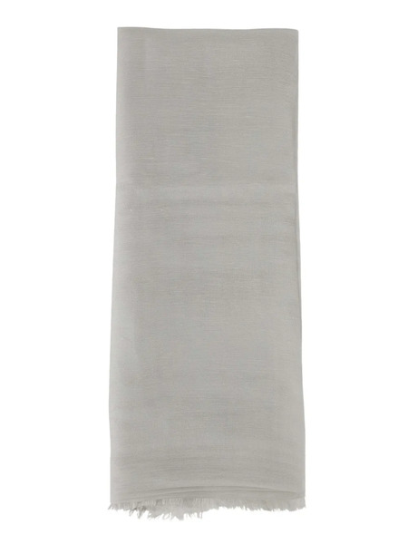 's Max Mara Fringed Scarf - White 