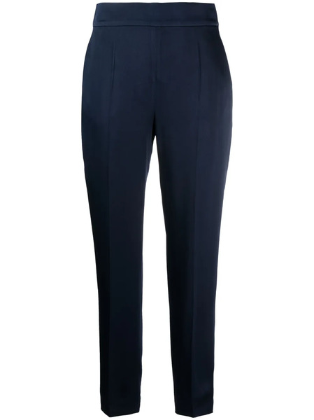  's Max Mara High-waisted Trousers - Blue 