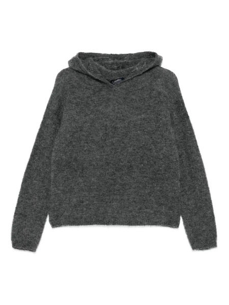  's Max Mara Hooded Textured Hoodie - Grey 