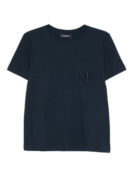  's Max Mara Logo-embroidered T-shirt - Blue 