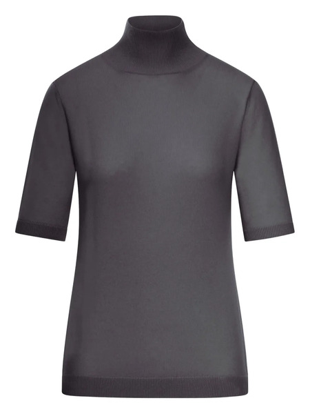  's Max Mara Mock-neck Wool Top - Black 