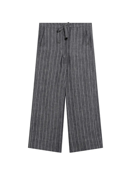  's Max Mara Pinstripe Drawstring Trousers - Blue 