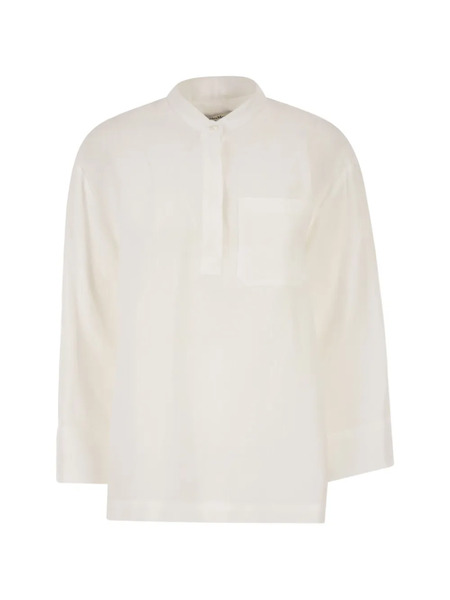  's Max Mara Pocket Linen Shirt - White 
