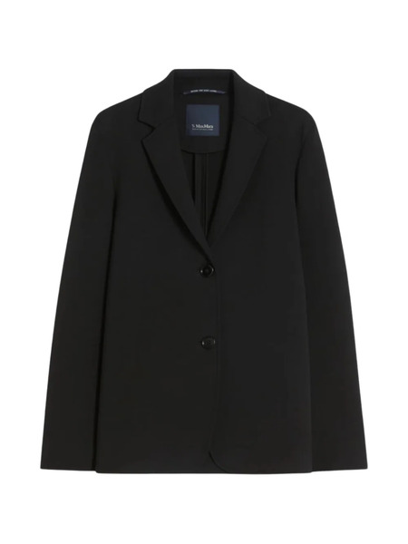  's Max Mara Single-breasted Cotton Blazer - Black 
