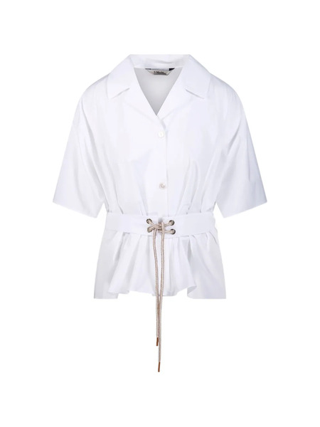  's Max Mara Smmcarisma Belted Shirt - White 
