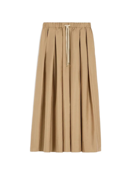  's Max Mara Smmpineta Pleated Drawstring Skirt - Neutrals 