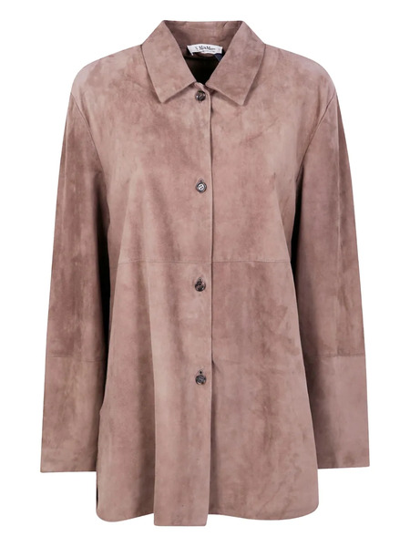  's Max Mara Suede Coat - Brown 