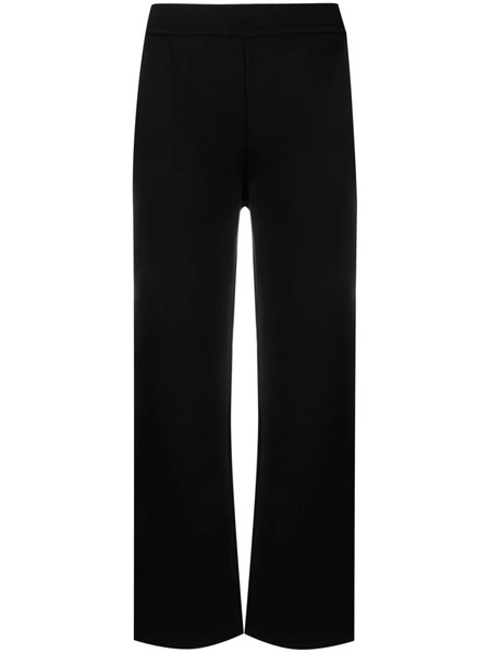  's Max Mara Tapered Cotton-jersey Trousers - Black 