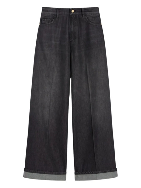  's Max Mara Wide-leg Cuffed Jeans - Black 