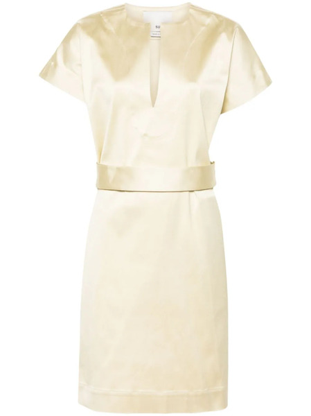  Sa Su Phi Asia Belted Mini Dress - Yellow 