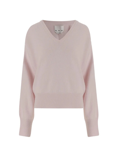 Sa Su Phi Crew-neck Sweater - Pink 