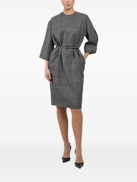  Sa Su Phi Diana Belted Check Mini Dress - Grey 
